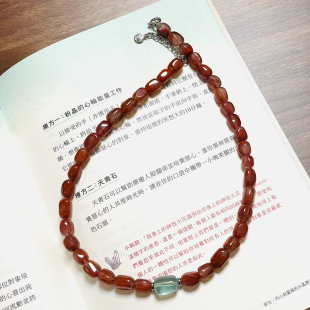 【五彩池】多款!原创设计师水晶项链多宝南红青金黄水晶玛瑙萤石