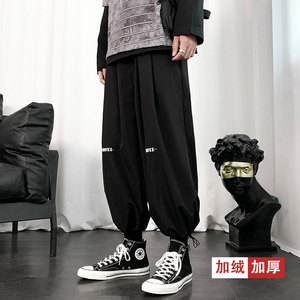 加绒加厚休闲裤字母印花裤 K2042加绒 P45控58/K355常规 P35控48图片