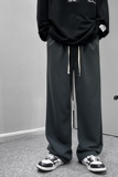 港秋季男士纯色宽松直筒拖地裤K3678P45控58/K3678J加绒P55控68，男装休闲裤，电商B315