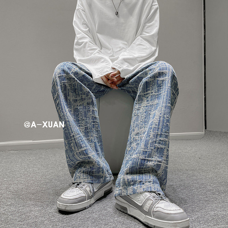 新面料秋装韩版潮流宽松休闲复古牛仔裤长裤K3624B315P55控68,男装牛仔裤,电商B315
