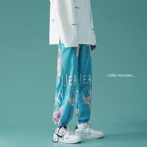 春夏季/小怪兽图案设计潮流港风宽松九分裤B315-K3603-P35控48图片