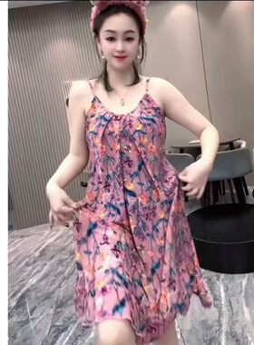 【6.23慧姐大码女装】2026新款睡裙LMM6032-