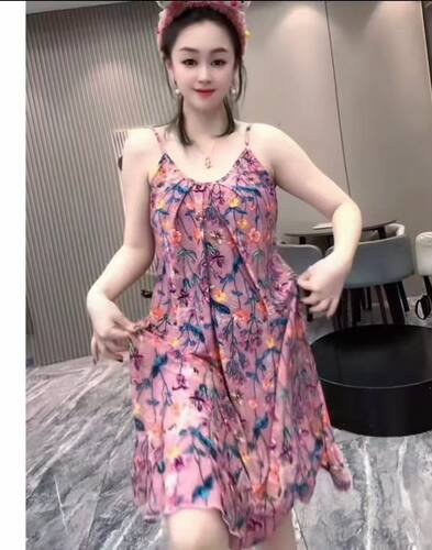【6.23慧姐大码女装】2026新款睡裙LMM6032-