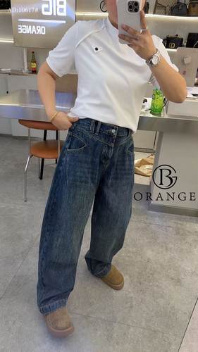 【11.25慧姐大码女装】2025新款大橘子加绒牛仔裤子DJZ10617-