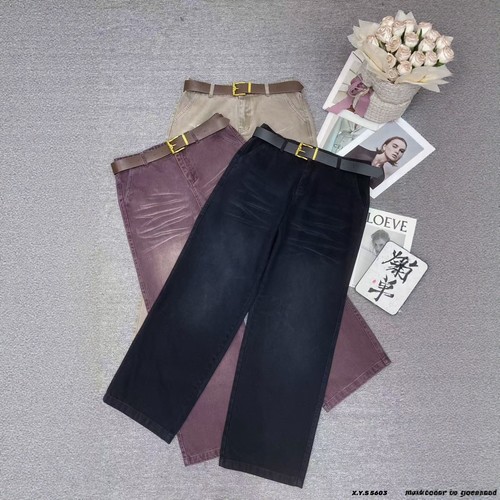 【12.16慧姐大码女装】2025新款款牛仔裤子XYS5603-