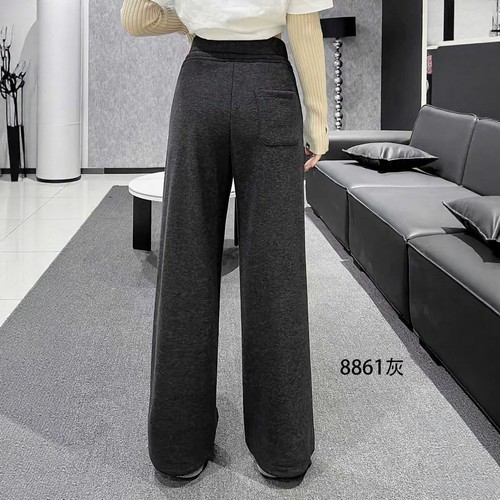 【11.3慧姐大码女装】2025新款针织羊绒加绒裤子XY意8861