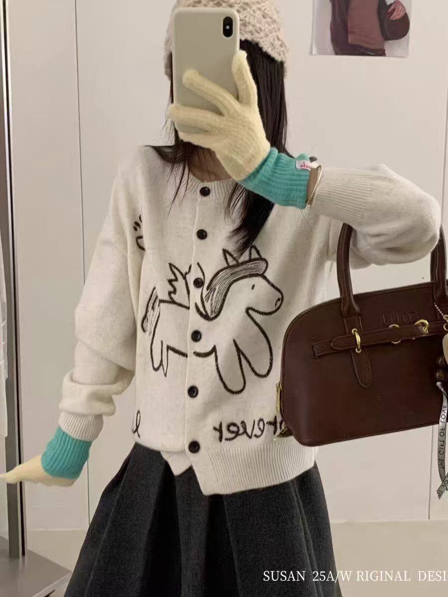 【12.14慧姐大码女装】2025新款针织上衣MS莎0829-