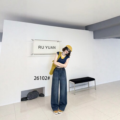 【9.12慧姐大码女装】2026牛仔裤子CC丑26102-