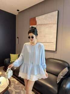 2026新款 女装 助麻上衣DFE938 3.19慧姐大码