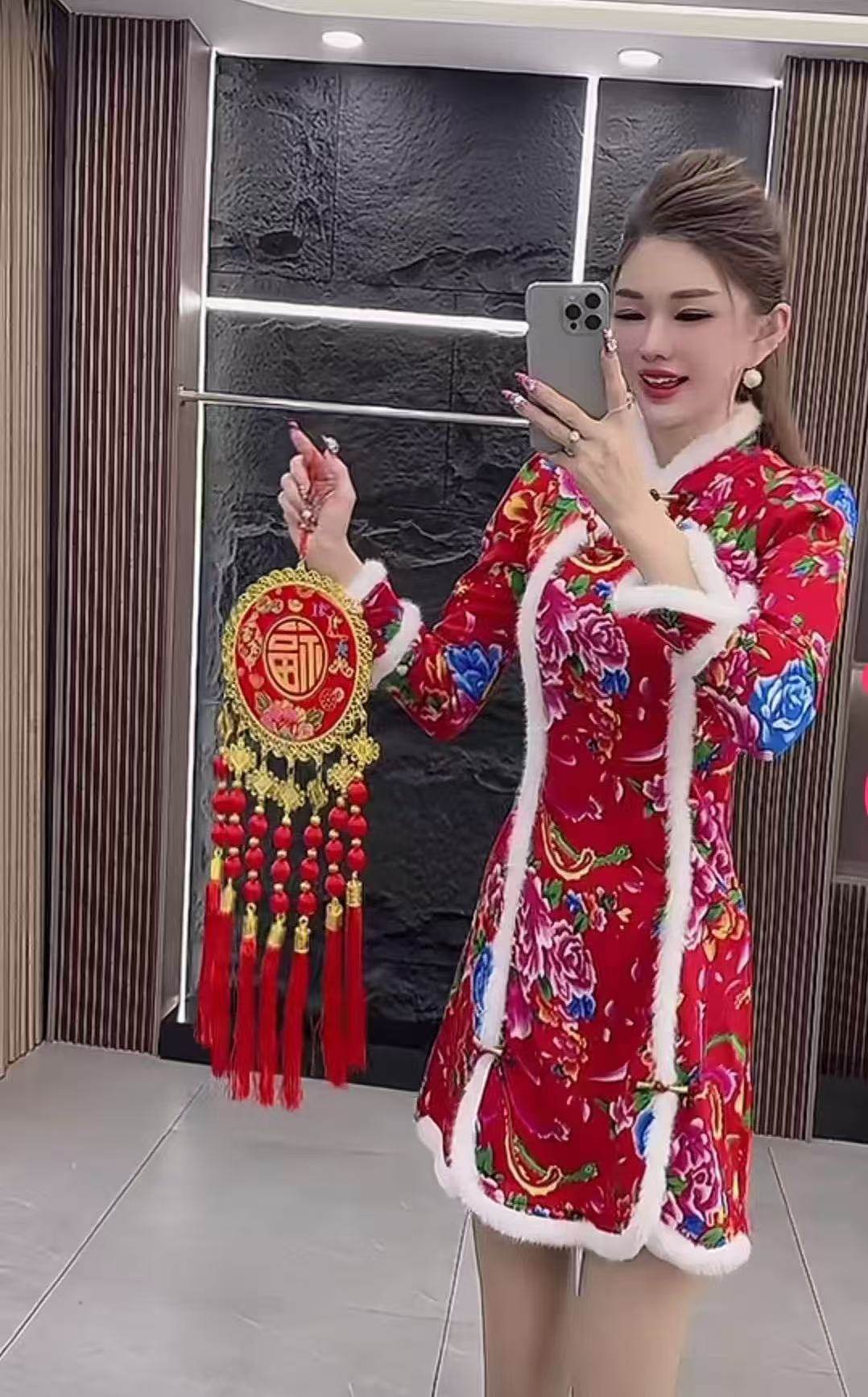 【12.21慧姐大码女装】2025新款年服连衣裙SYHG9738-1-,女装/女士精品,大码羽绒服,淘宝优惠券,粉丝福利购,淘宝优惠卷