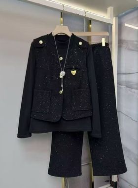 【12.26慧姐大码女装】2025新款雪花妮三件套XYJ1111-