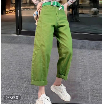 【4.1慧姐大码女装】2026新款彩色牛仔裤子JM2610-