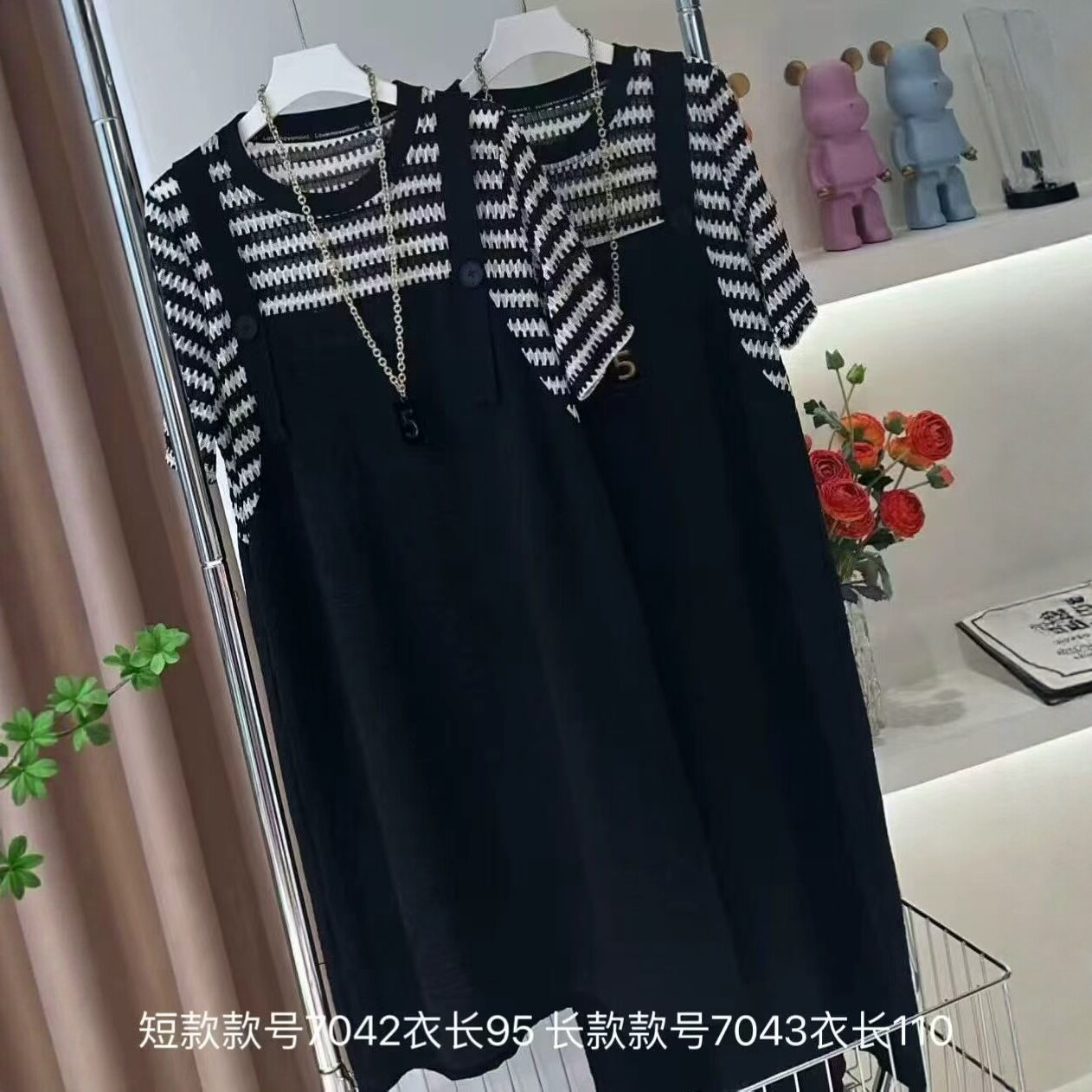 【5.15慧姐大码女装】2026新款连衣裙SFY7042- - 实物图