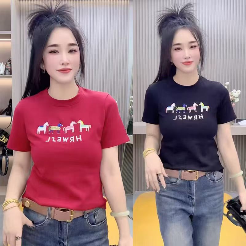 【12.11慧姐大码女装】2025新款半袖上衣CZ90052-