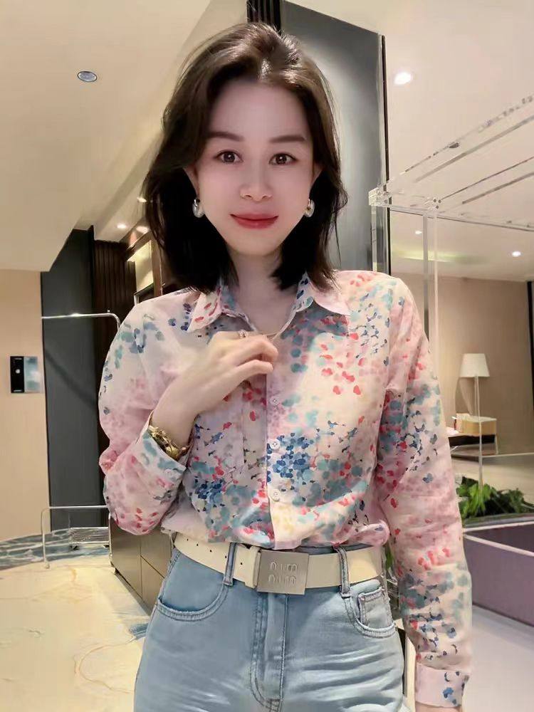 【1.14慧姐大码女装】2025新款花衬衫CZ90066-,女装/女士精品,大码羽绒服,淘宝优惠券,粉丝福利购,淘宝优惠卷