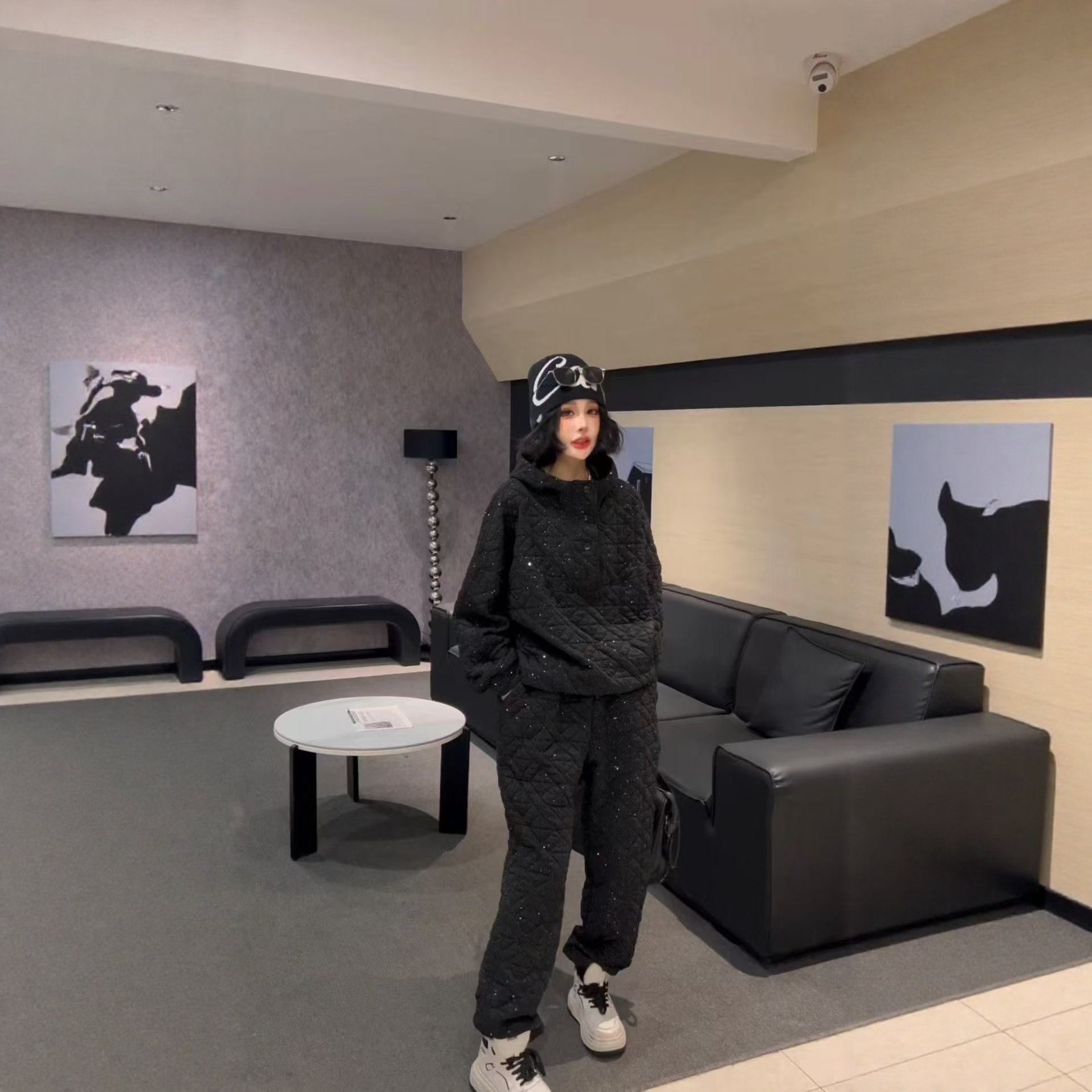 【11.23慧姐大码女装】2025新款加绒棉套装XH2530-