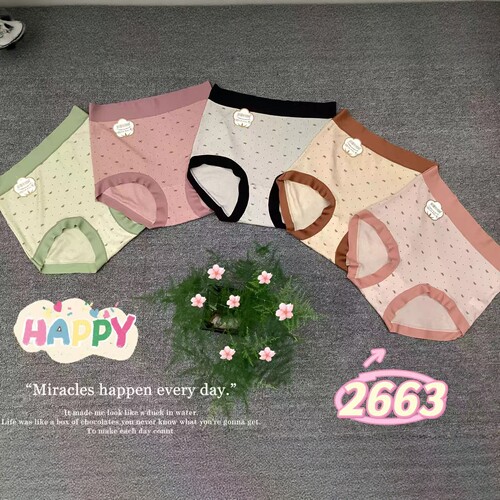 【7.12慧姐大码女装】2026新款内裤5条HSY2663-