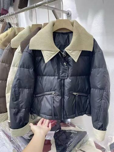 【11.3慧姐大码女装】2025新款皮棉服外套DW9822