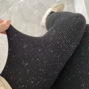 【12.18慧姐大码女装】2025新款星空螺纹棉裤500克HLG-