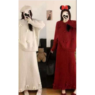 马海毛套装 2025新款 女装 DCE儿602 12.18慧姐大码