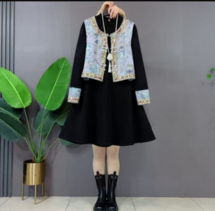 【1.10慧姐大码女装】2025新款套装XYJ佳8088-