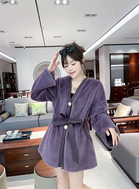 【12.25慧姐大码女装】2025新款水绒外套SMM996-