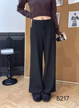 【11.28慧姐大码女装】2025新款羊绒加绒裤子DTT5217-