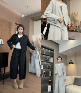 3.22慧姐大码 PYY6051 女装 套装 7055 2026新款