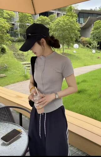 【5.16慧姐大码女装】2026新款高端开衫半袖PYY6136-