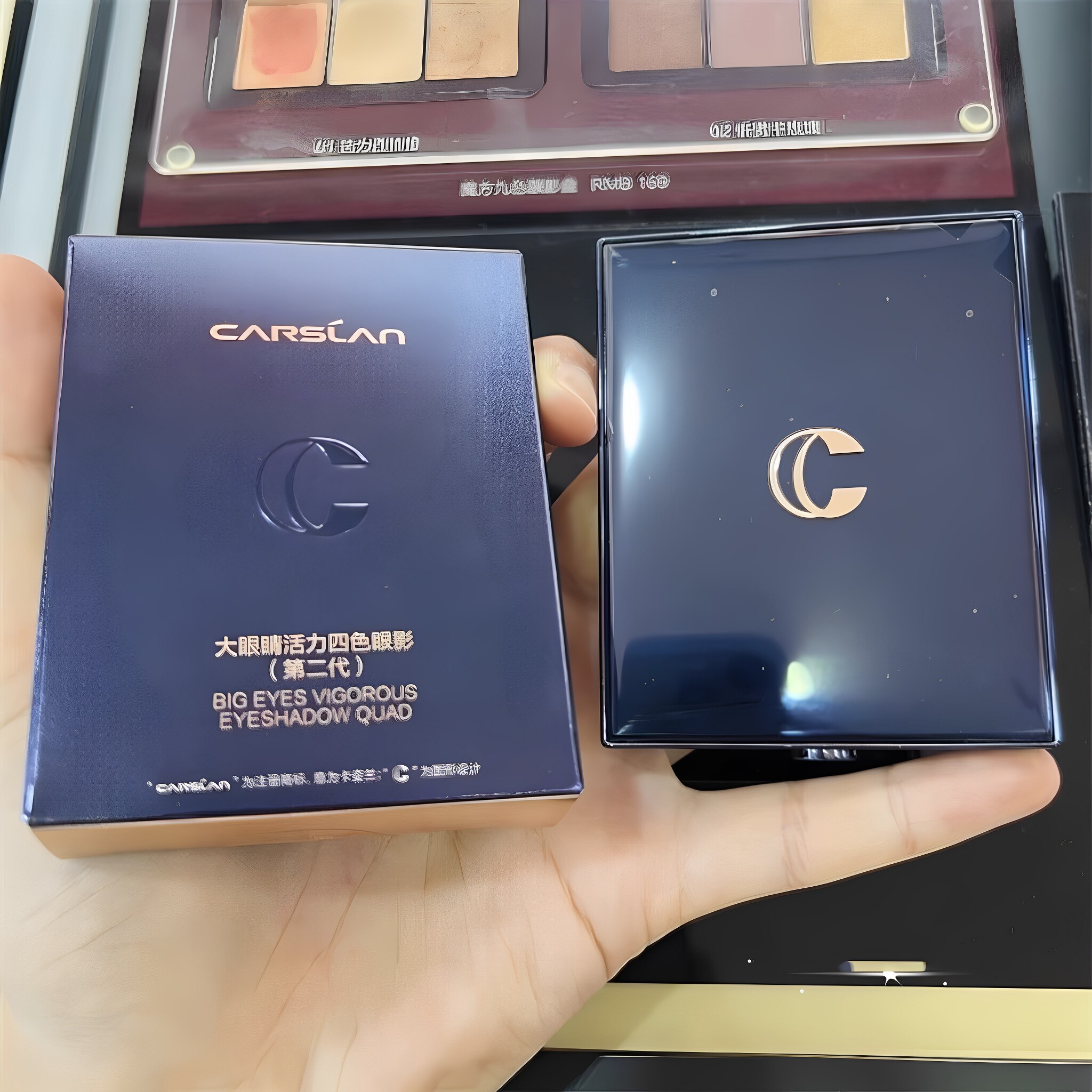 卡姿兰四色眼影盘女学生日常百搭大地色棕奶茶色哑光珠光专柜正品