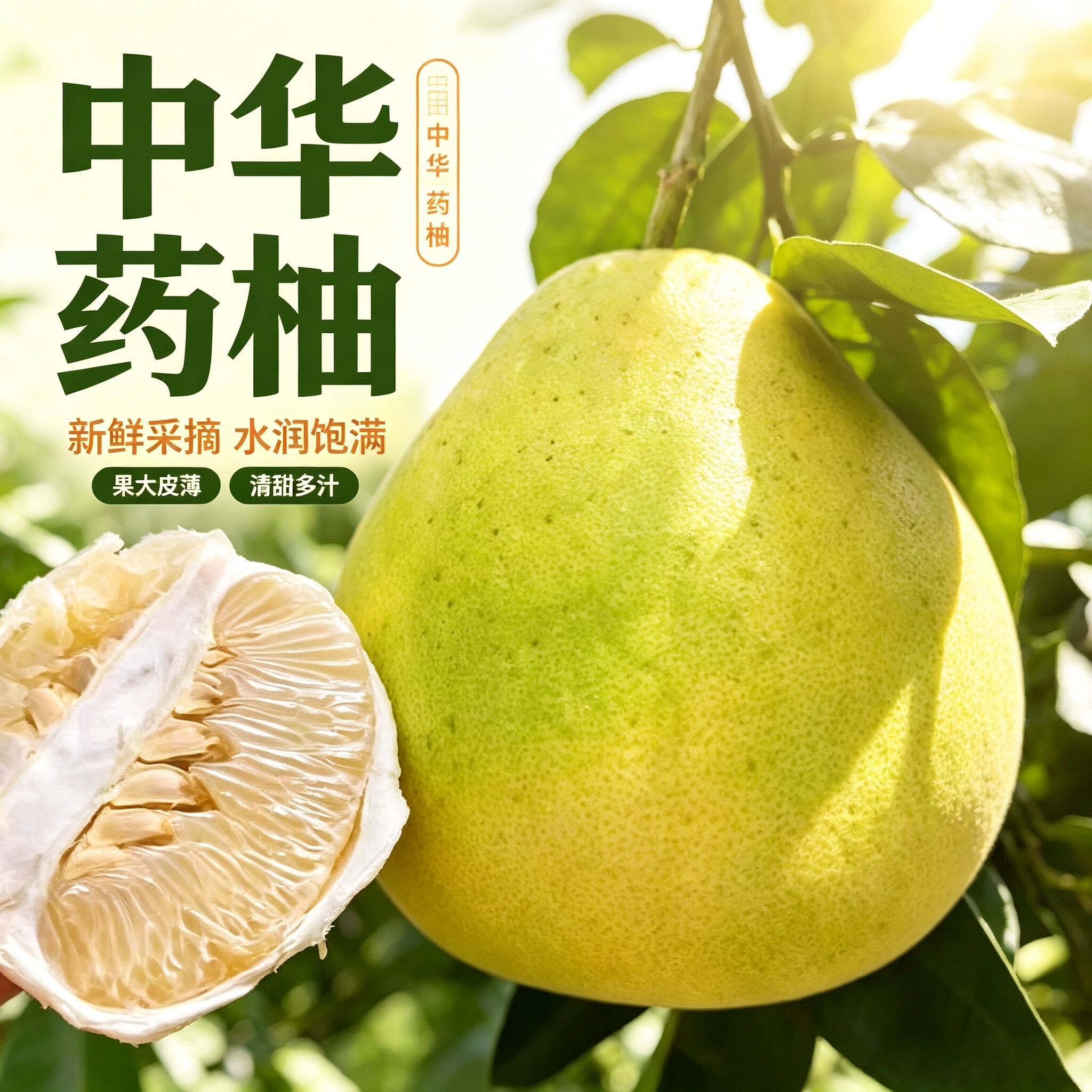 梅州蕉岭老树土柚中华药柚水晶柚卟卟柚三红柚爆汁沙田柚冰糖柚