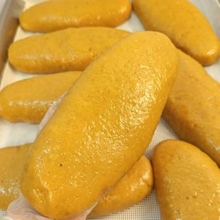 客家梅州平远手工黄板客家特产传统小吃年糕黄粿黄糍粑新鲜现做