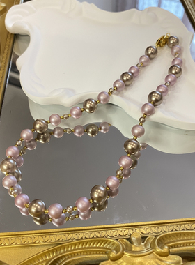 【戴安娜】温柔复古珍珠项链雾面珍珠毛衣链设计款气质款锁骨链