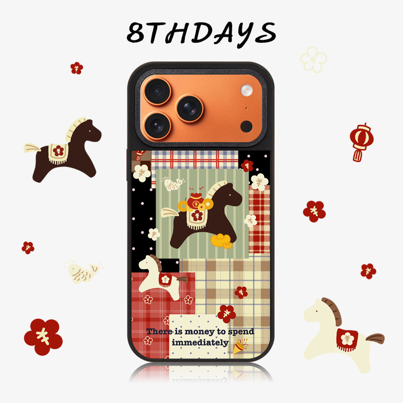 原创新年款磁吸手机壳适用苹果17promax挂绳斜挎16小众Magsafe桌面支架时尚15手机挂件14腕带手提绳小马卡通,3C数码配件,手机保护套/壳,淘宝优惠券,粉丝福利购,淘宝优惠卷