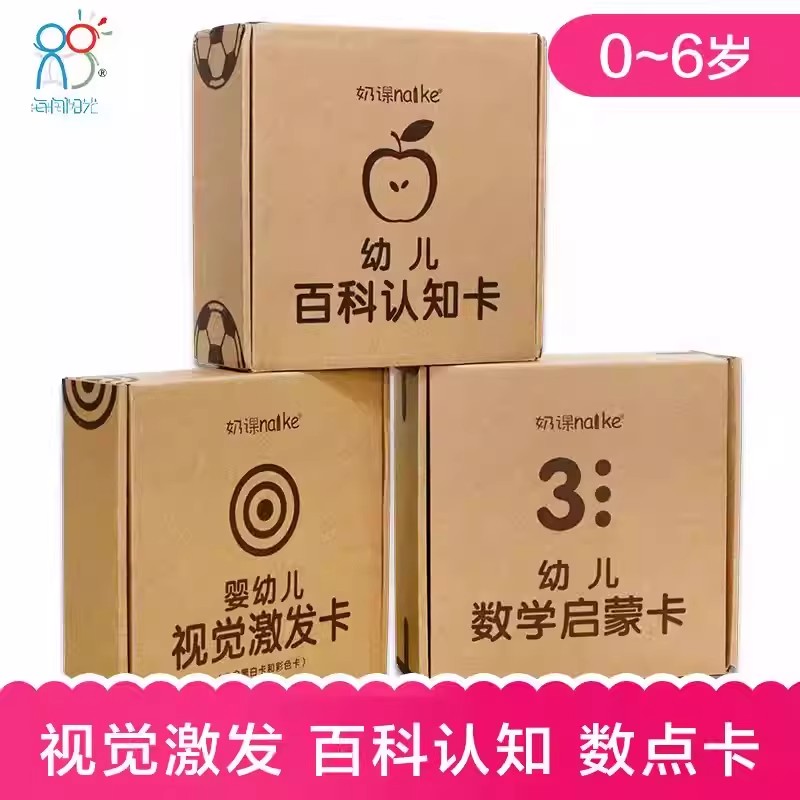 海润阳光 0-3-6幼儿布尔早教闪卡套装 宝宝启蒙语言认知全脑开发益智认物识物卡 儿童学说话亲子互动家庭学习卡 促进宝宝思维逻辑