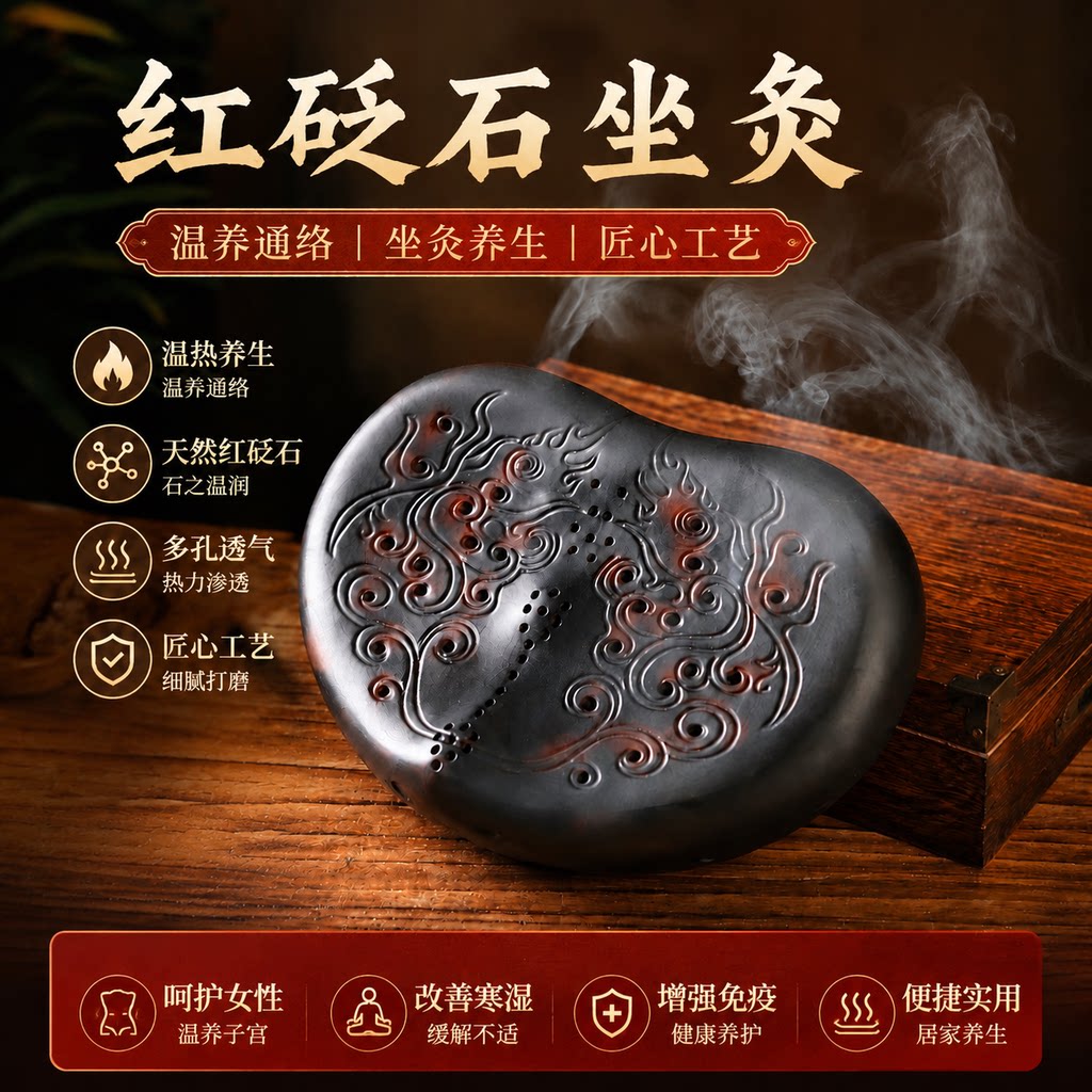 砭石艾灸盒坐灸仪会阴灸私处艾炙器具家用艾灸罐宫寒妇科熏蒸仪器