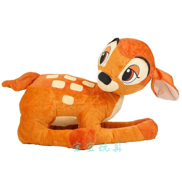 小鹿斑比bambi毛绒公仔 趴姿梅花鹿 小鹿玩具玩偶布娃娃儿童礼物