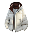 奥莱联名连帽保暖羽绒服男士加厚宽松防寒服大码潮牌2025冬季外套