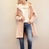 连帽外套 款 CO6428 抽绳收腰风衣女2024年春季 ARTIN徕倩中长款