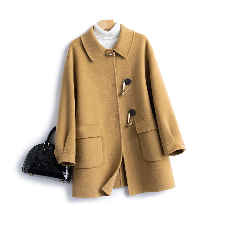 其他羊毛中长款通勤双面大衣