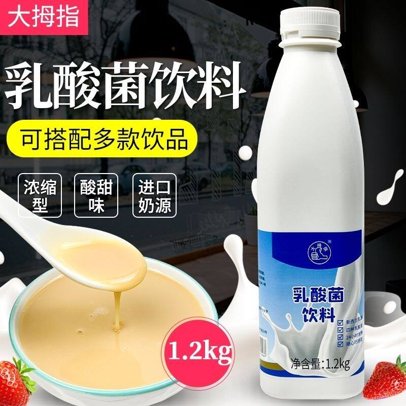 大拇指乳酸菌饮料1.2kg发酵浓缩酸奶优格乳益菌多饮品奶茶店原料