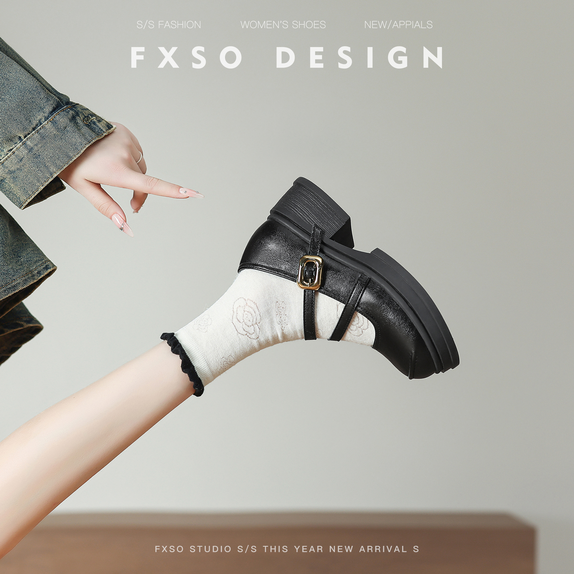 牛皮款2025新款厚底玛丽珍小皮鞋