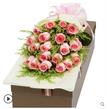 南京江宁区金轮新都汇欧尚托乐嘉殷巷鲜花店母亲节速递玫瑰花束