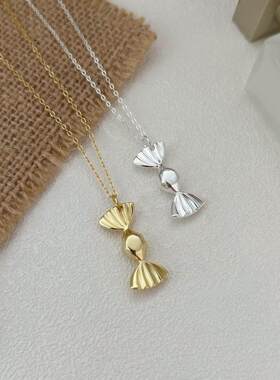 白铜镀厚银项链女韩版简约2026新款感锁骨链轻奢网红时尚项链