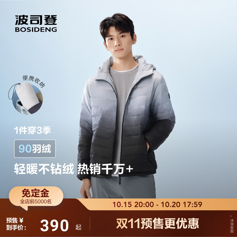 春季排骨条轻薄三防羽绒服