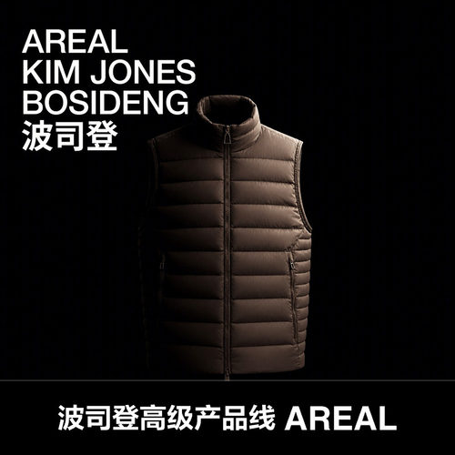 波司登2026新款羽绒服男AREAL90鹅绒高端商务立领羽绒马甲时尚