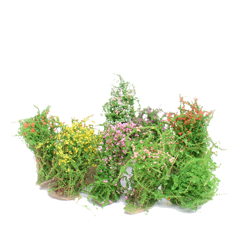 DIY手工制作材料沙盘建筑场植物景观摆件地花草 仿真模型灌木花丛