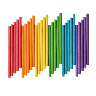 彩色圆木棒diy手工小屋制作建筑模型材料小木棍实木雪糕棒木条子