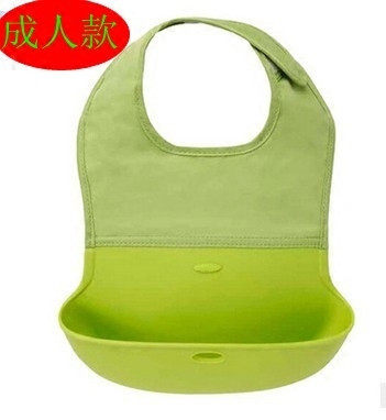成人围嘴喂饭兜硅胶防水食饭兜老年人口水兜防水防漏围兜大号