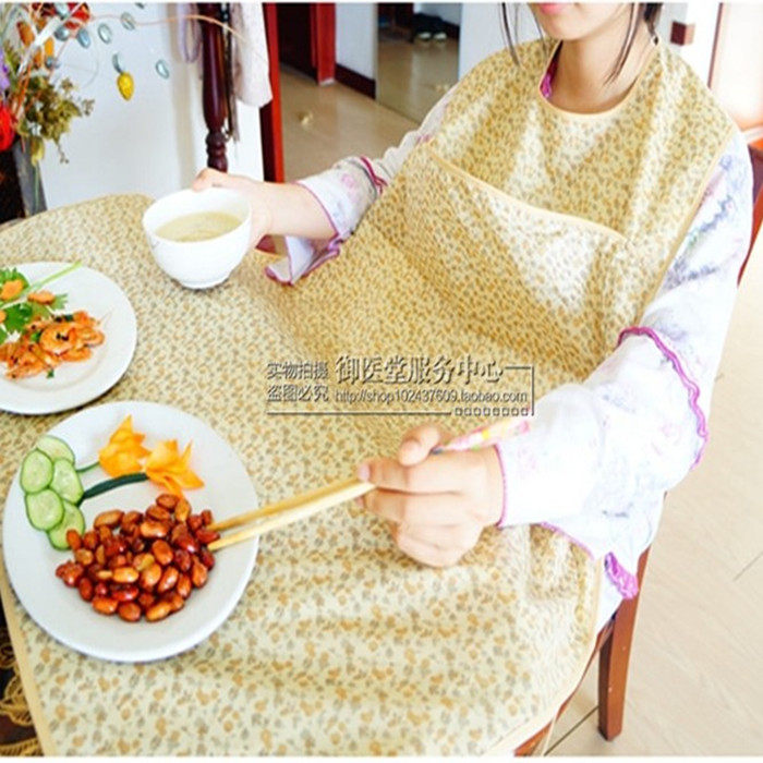 成人加大号围裙老年人围兜吃饭口水纯棉防水防漏围嘴巾饭兜食饭兜
